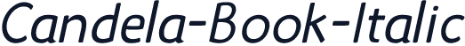 Candela-Book-Italic