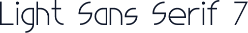 Light Sans Serif 7