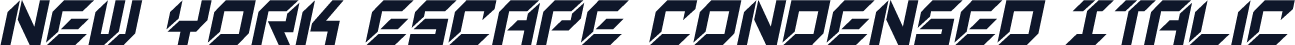 New York Escape Condensed Italic