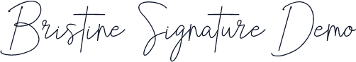 Bristine Signature Demo