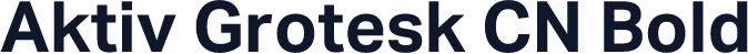 Aktiv Grotesk CN Bold