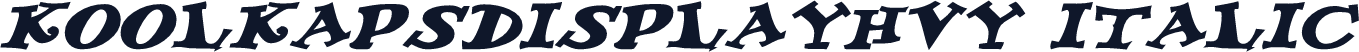 KoolKapsDisplayHvy Italic