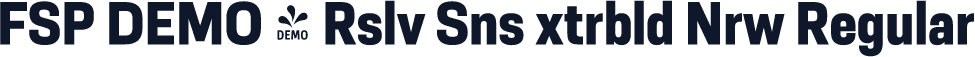 FSP DEMO - Rslv Sns xtrbld Nrw Regular