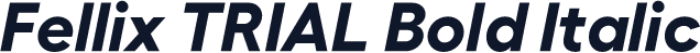Fellix TRIAL Bold Italic