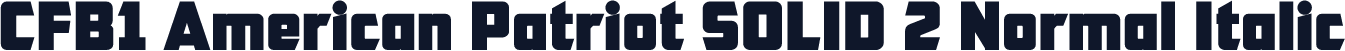 CFB1 American Patriot SOLID 2 Normal Italic