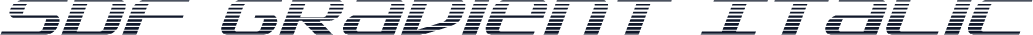 SDF Gradient Italic