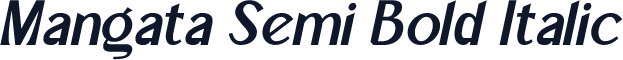 Mangata Semi Bold Italic