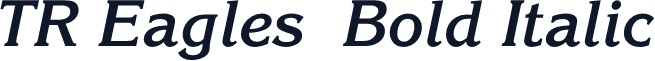 TR Eagles  Bold Italic