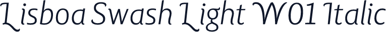 Lisboa Swash Light W01 Italic