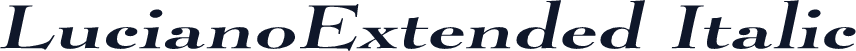 LucianoExtended Italic