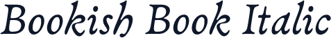 Bookish Book Italic