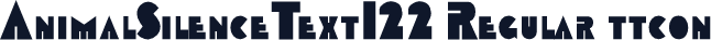 AnimalSilenceText122 Regular ttcon