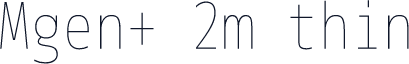 Mgen+ 2m thin