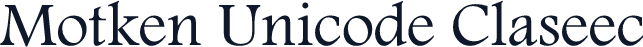 Motken Unicode Claseec