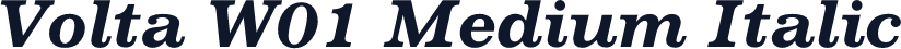 Volta W01 Medium Italic