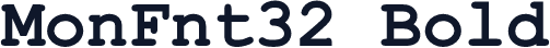MonFnt32 Bold