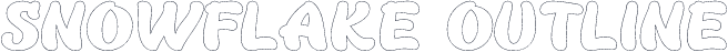 SNOWFLAKE OUTLINE