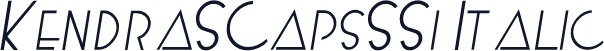 KendraSCapsSSi Italic