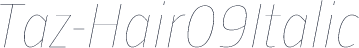 Taz-Hair09Italic