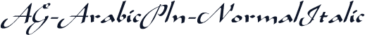 AG-ArabicPln-NormalItalic