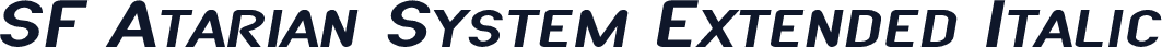 SF Atarian System Extended Italic