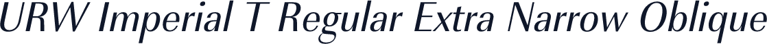 URW Imperial T Regular Extra Narrow Oblique