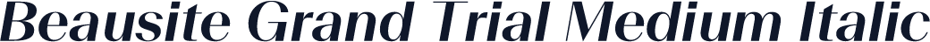 Beausite Grand Trial Medium Italic