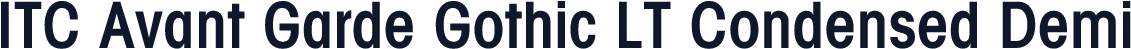 ITC Avant Garde Gothic LT Condensed Demi