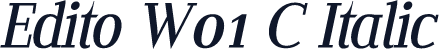Edito W01 C Italic