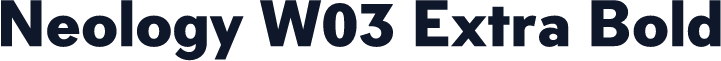 Neology W03 Extra Bold