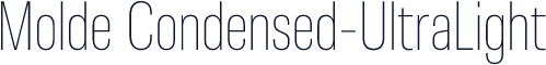 Molde Condensed-UltraLight