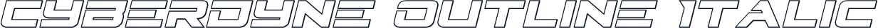 Cyberdyne Outline Italic