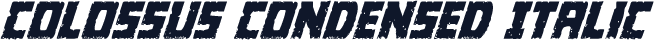 Colossus Condensed Italic