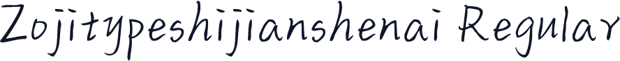 Zojitypeshijianshenai Regular