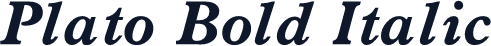 Plato Bold Italic