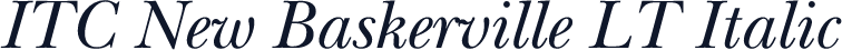 ITC New Baskerville LT Italic