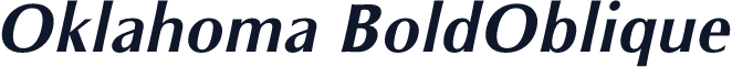 Oklahoma BoldOblique