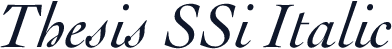 Thesis SSi Italic