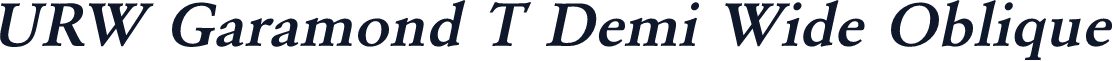 URW Garamond T Demi Wide Oblique