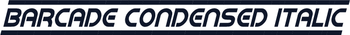 Barcade Condensed Italic