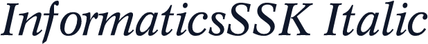 InformaticsSSK Italic