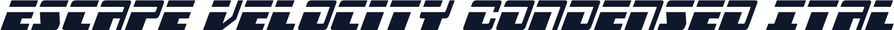 Escape Velocity Condensed Ital