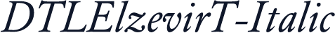 DTLElzevirT-Italic