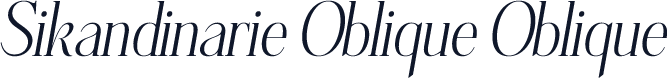 Sikandinarie Oblique Oblique