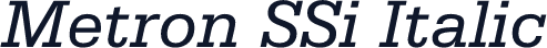 Metron SSi Italic