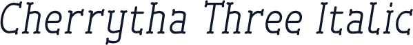 Cherrytha Three Italic