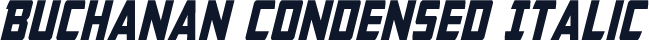 Buchanan Condensed Italic
