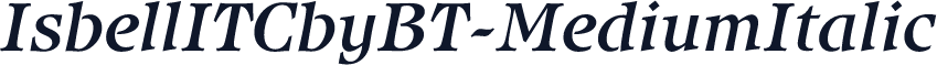 IsbellITCbyBT-MediumItalic
