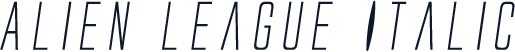 Alien League Italic