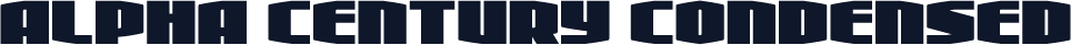 Alpha Century Condensed